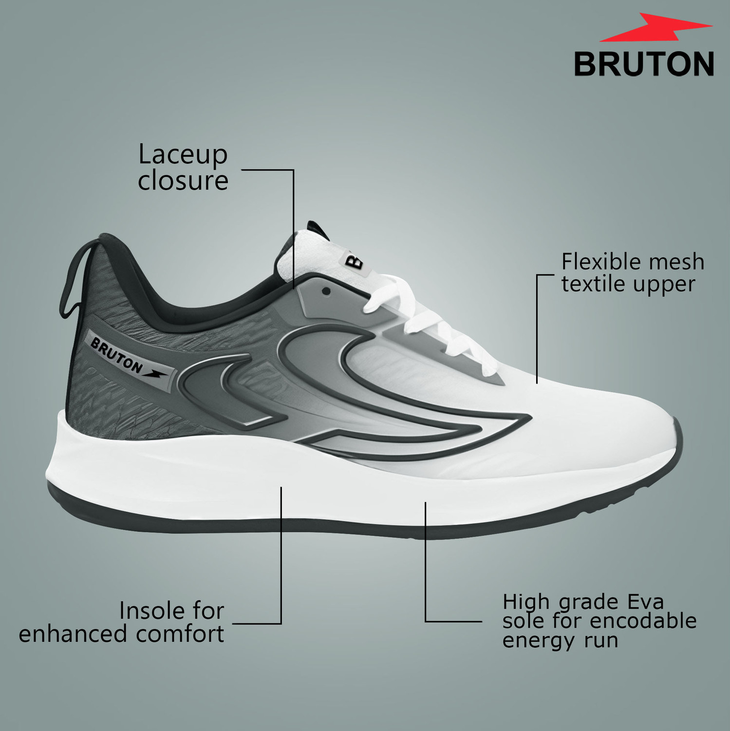 Image of BRUTON EVA Lite Sport Shoes Running Shoes For Men