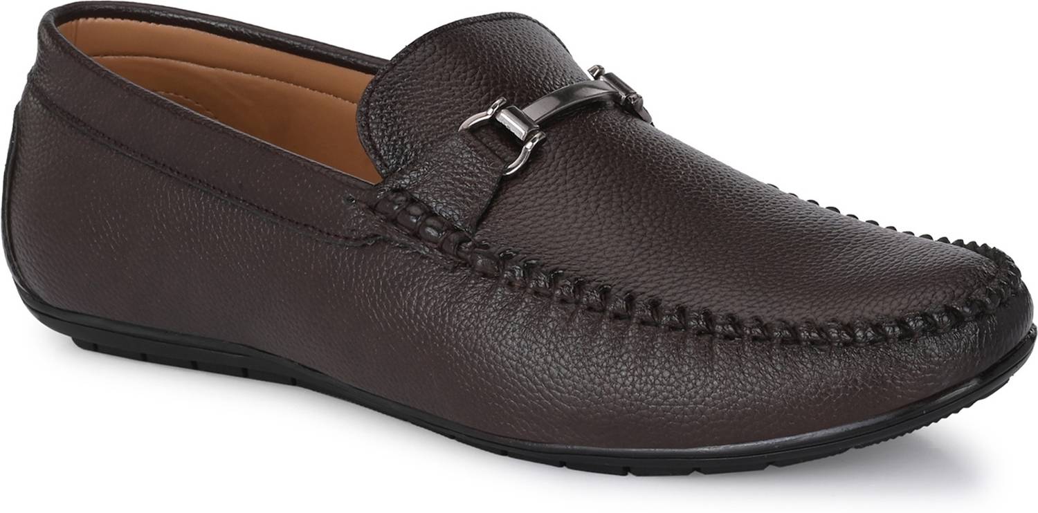 CARLO ROMANO Synthetic Leather Saddle Loafers For Men