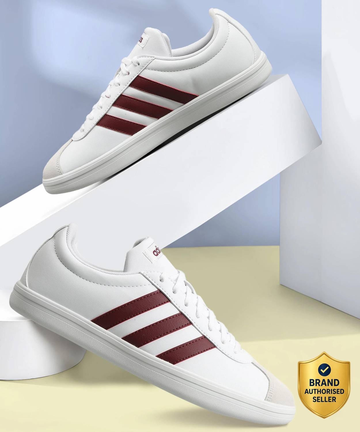 ADIDAS VL Court Base IKD Sneakers for Men - White