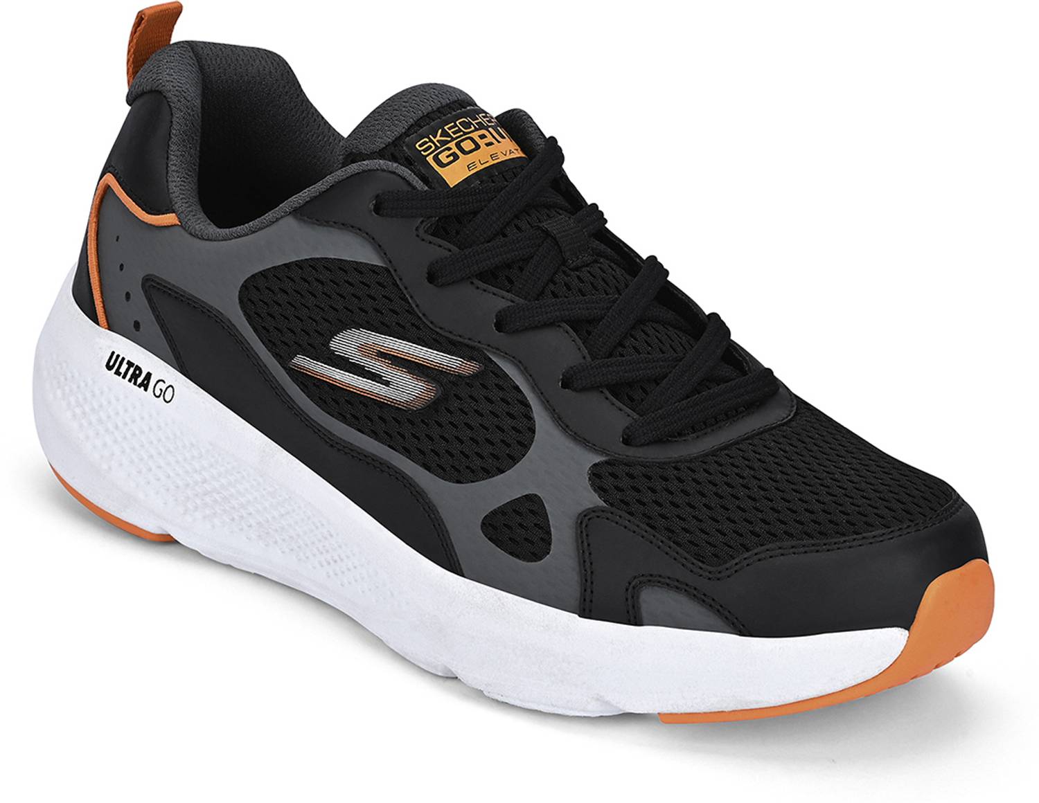 Skechers GO RUN ELEVATE Black Men's Sneakers - Image 5