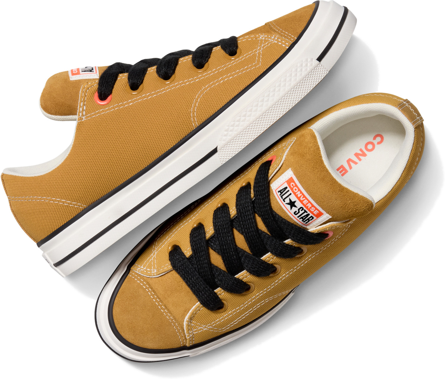 Image of Converse Chuck Taylor Puff Low Top Polyester Casuals For Unisex (Yellow, 11)