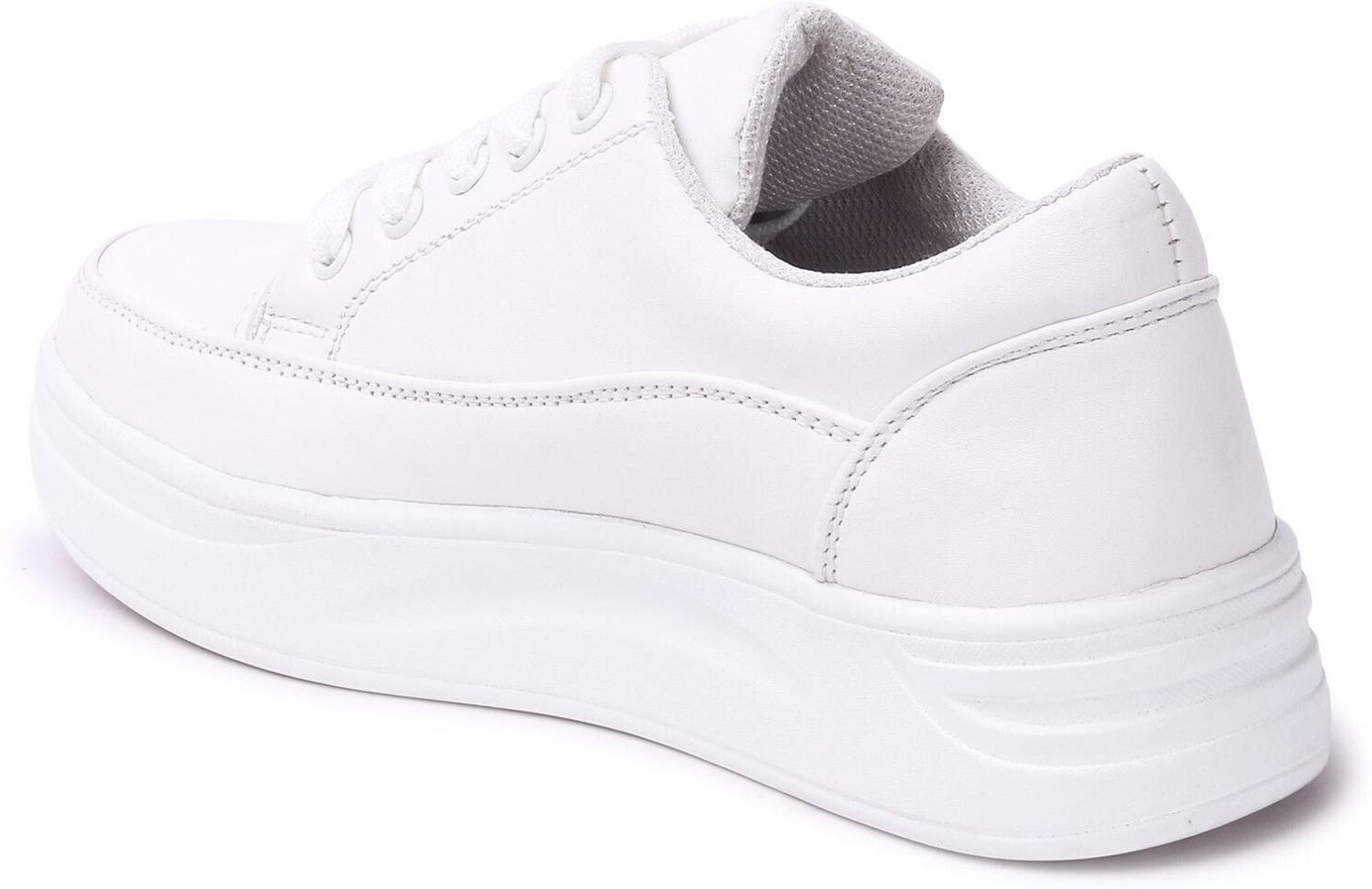VENDOZ Women's Casual Stylish Sneakers (White) - Image 4