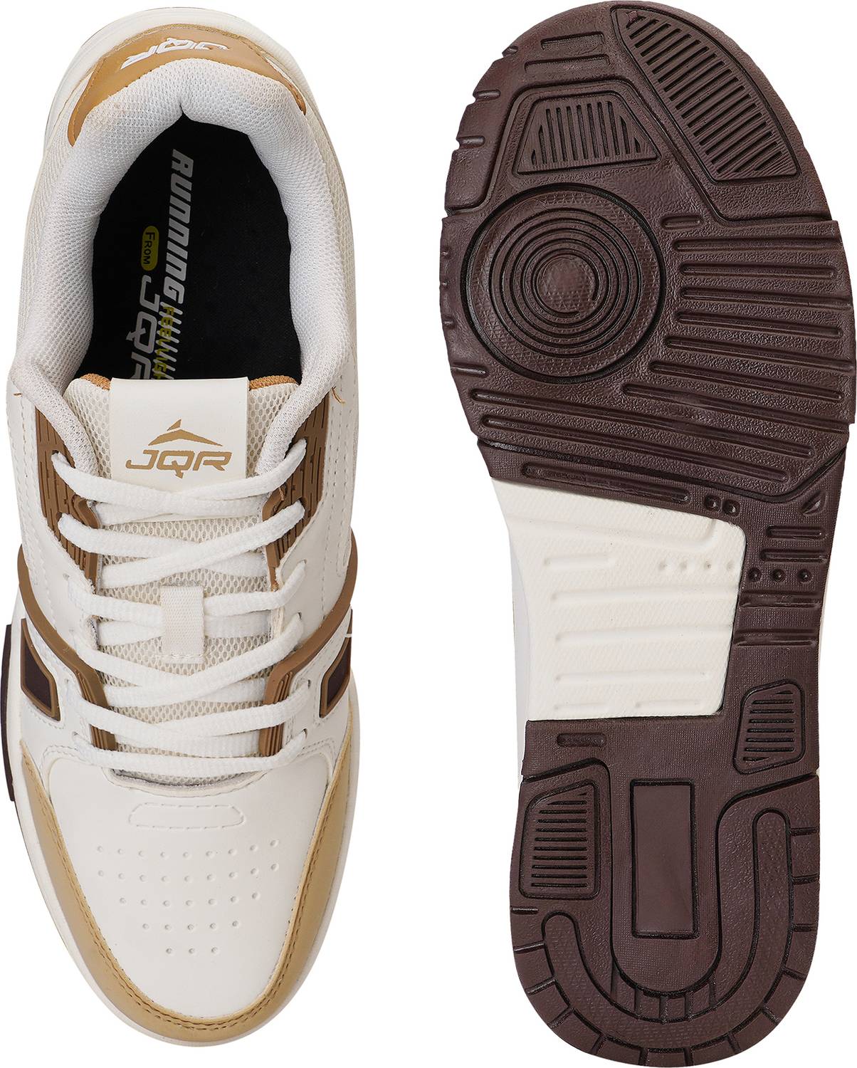 JQR ZYLON Men's White Sneakers - Image 4