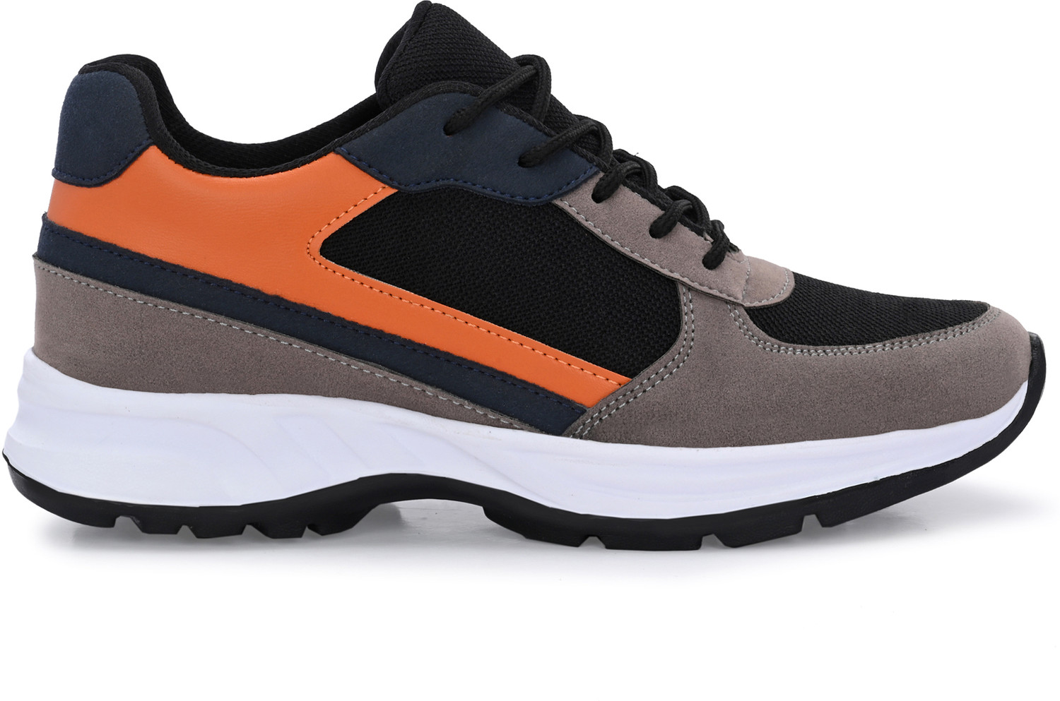 Image of Roadster Men Grey Black Running Training Lightweight Sports Shoes Running Shoes For Men