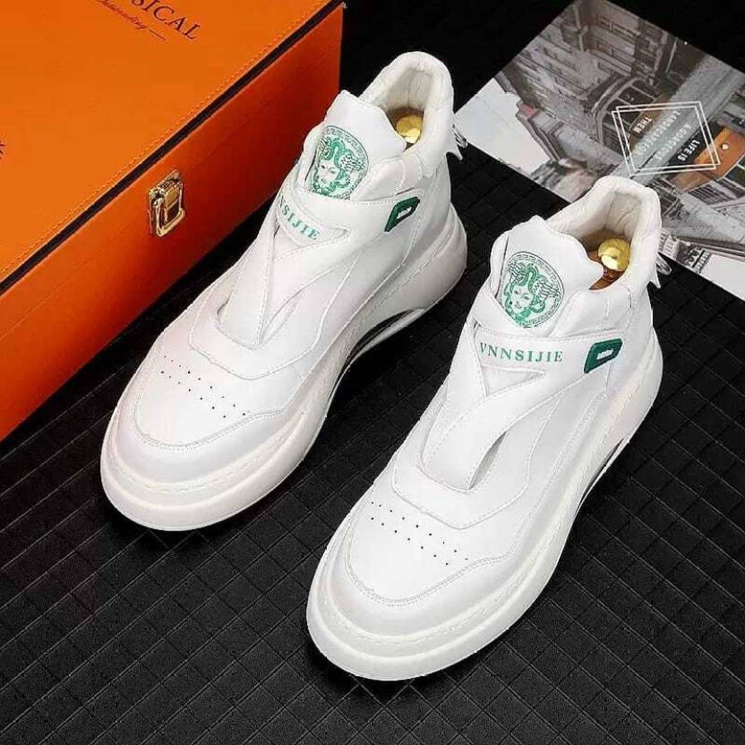 BIZAZO Men White Sneakers - Image 4
