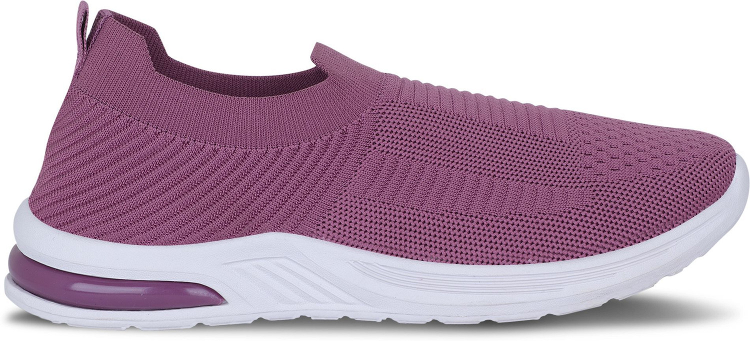 Image of fooinQ Women Gym & Running Shoes Lightweight Breathable Cushioned Comfort AntiSlip Sole Slip On Sneakers For Women