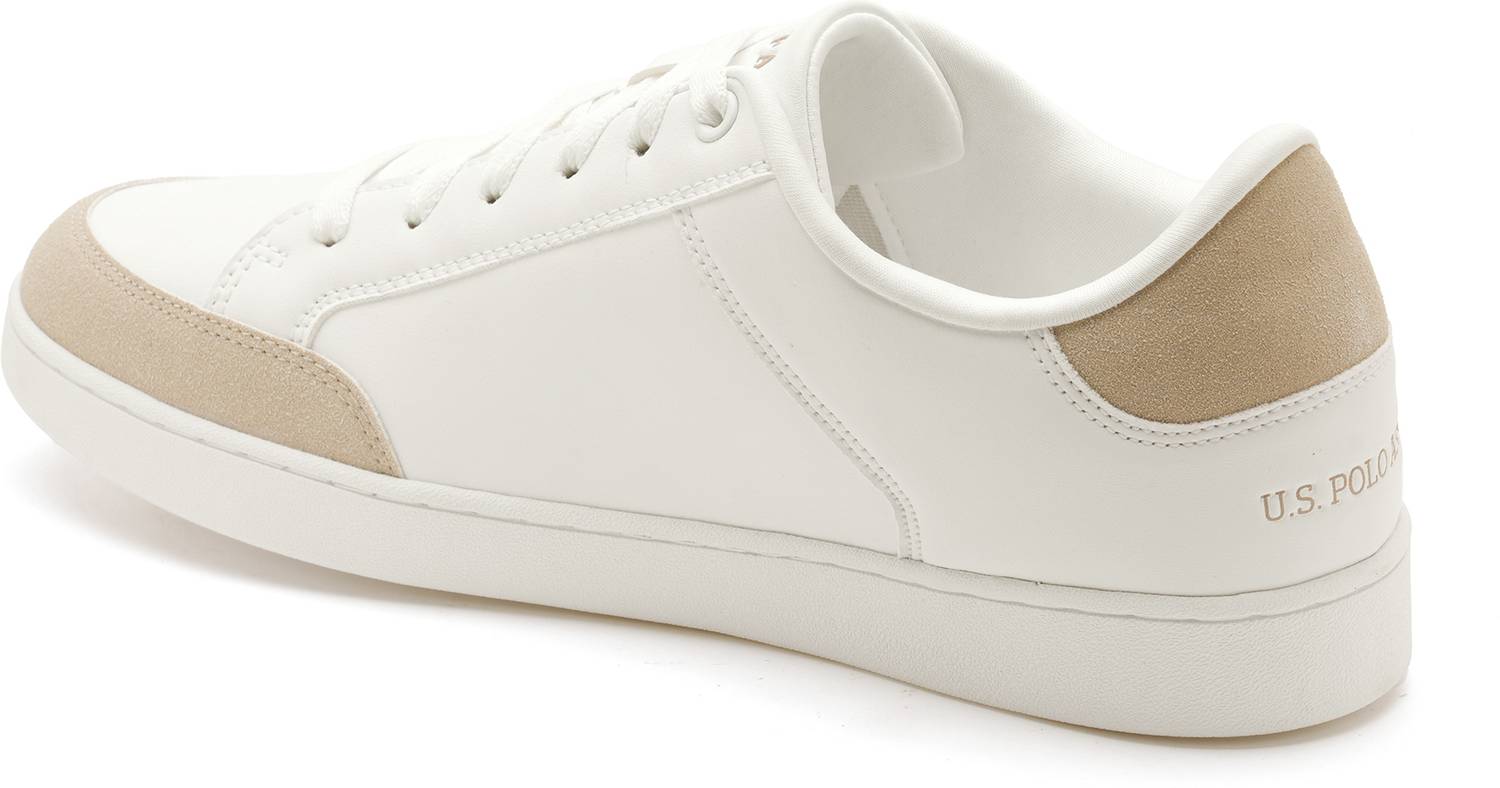 U.S. POLO ASSN. VANCER 2.0 Men's White Sneakers - Image 3