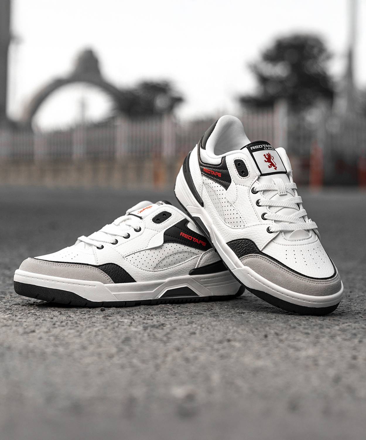 RED TAPE Black and White Shoes for Men | Lifestyle Casual Sneakers for Men | Sports Shoes Sneakers For Men
