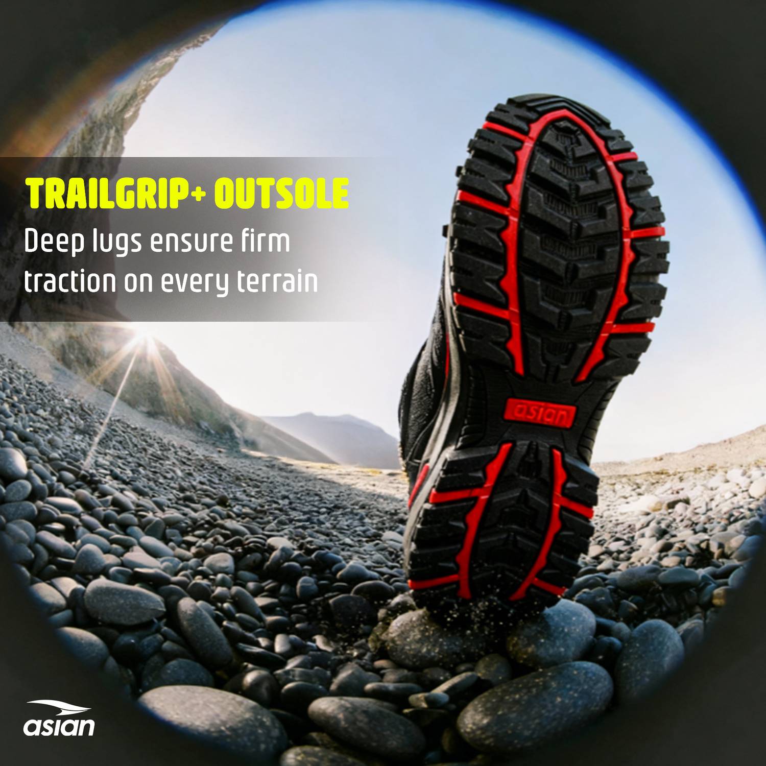 asian Everest-25 Men's High-Neck Trekking Shoes - Image 3