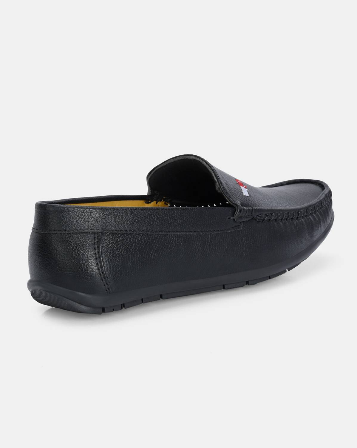 LEATHERKRAFT Men's Black Loafers - Image 3