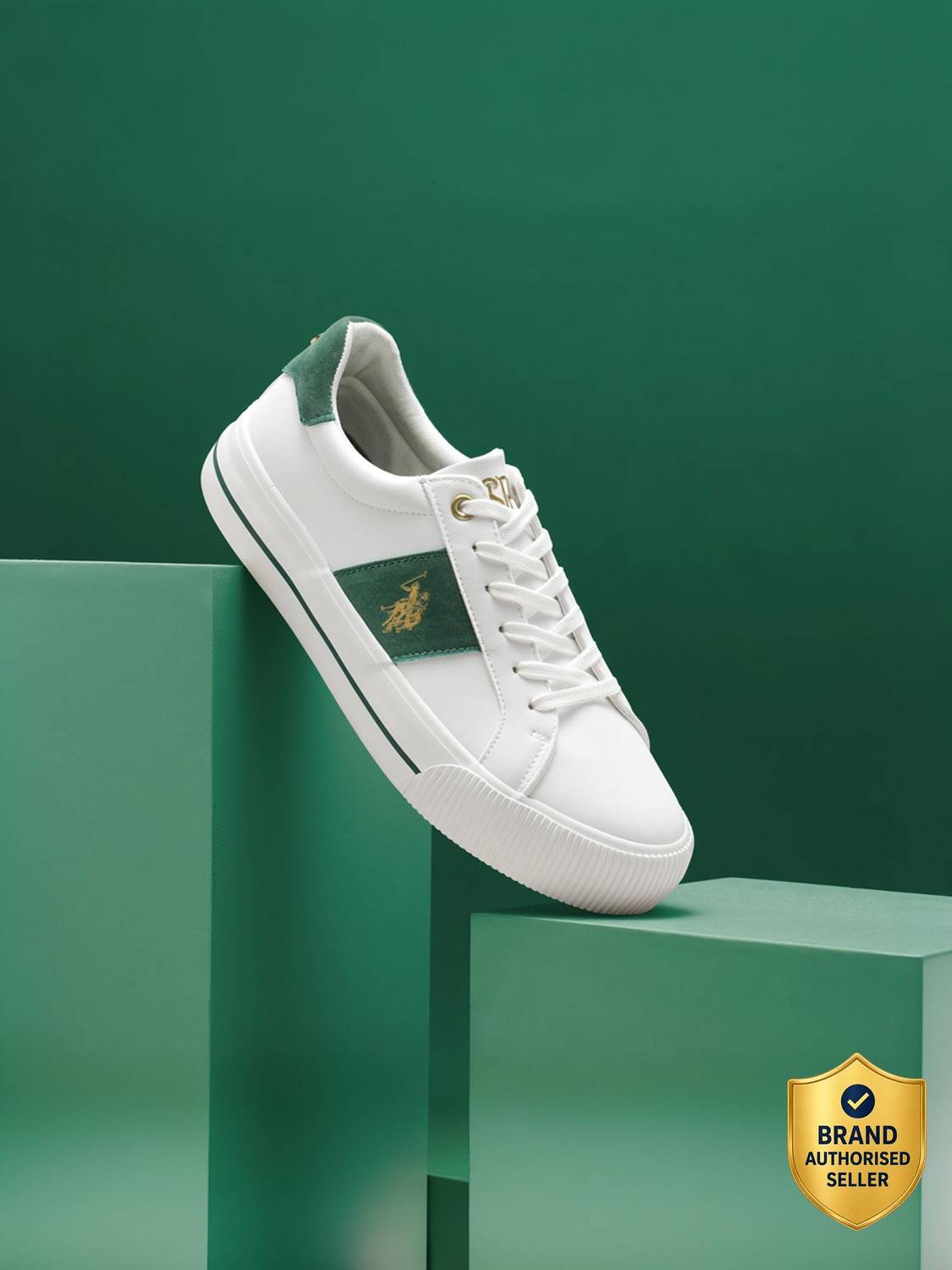 U.S. POLO ASSN. Ronnie 3.0 White Chunky Shoe Sneakers - Image 1