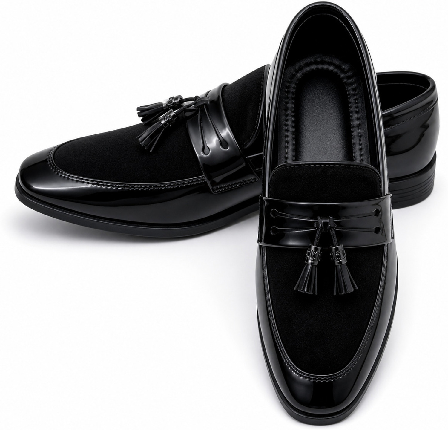 Image of house of common Loafers For Men (Black, 10)