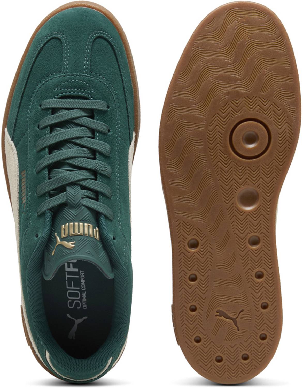 PUMA Club II Era Suede Sneakers For Men Green - Image 3