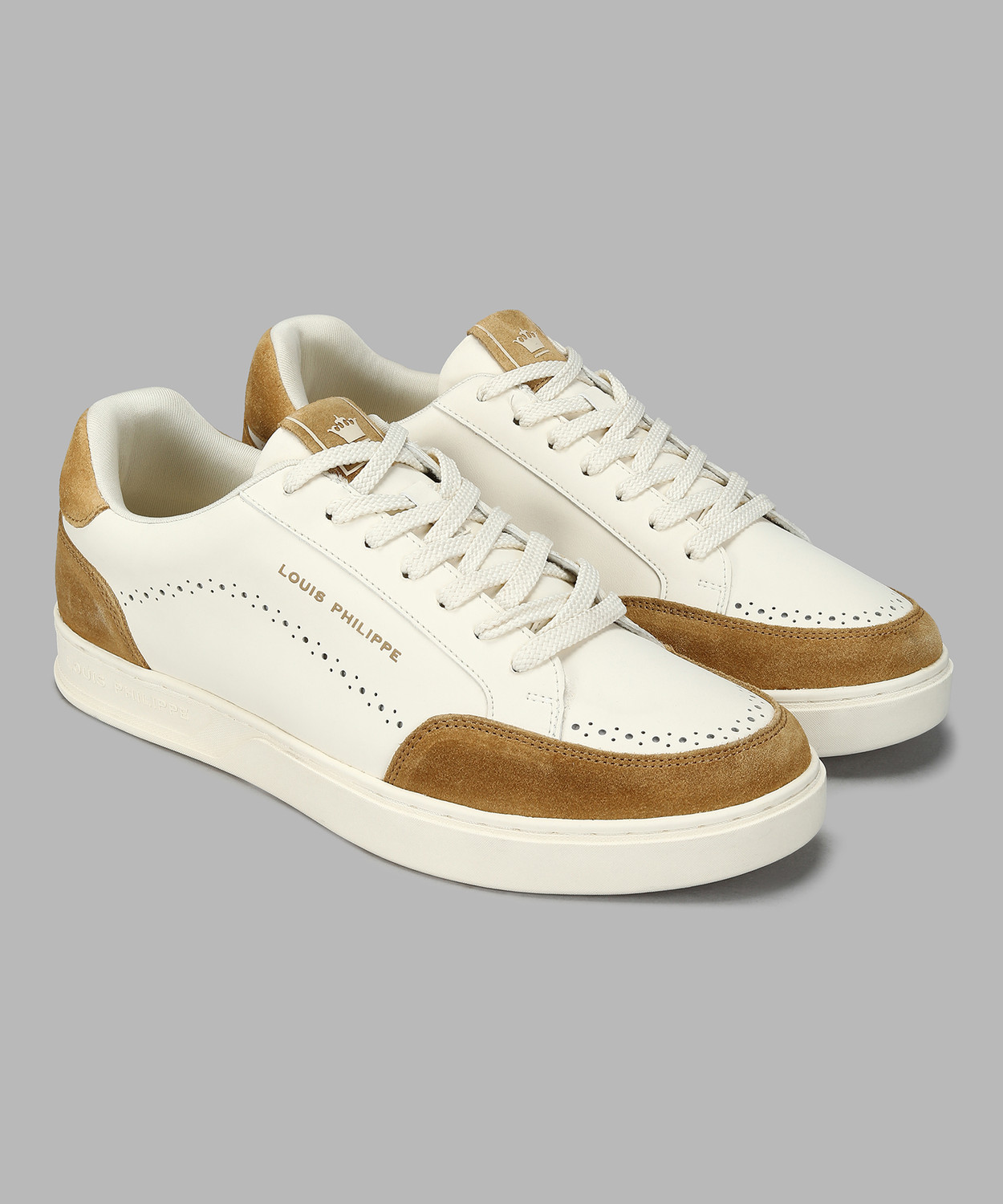 Image of Louis Philippe Sport Lace Up For Men (Off White, 7)