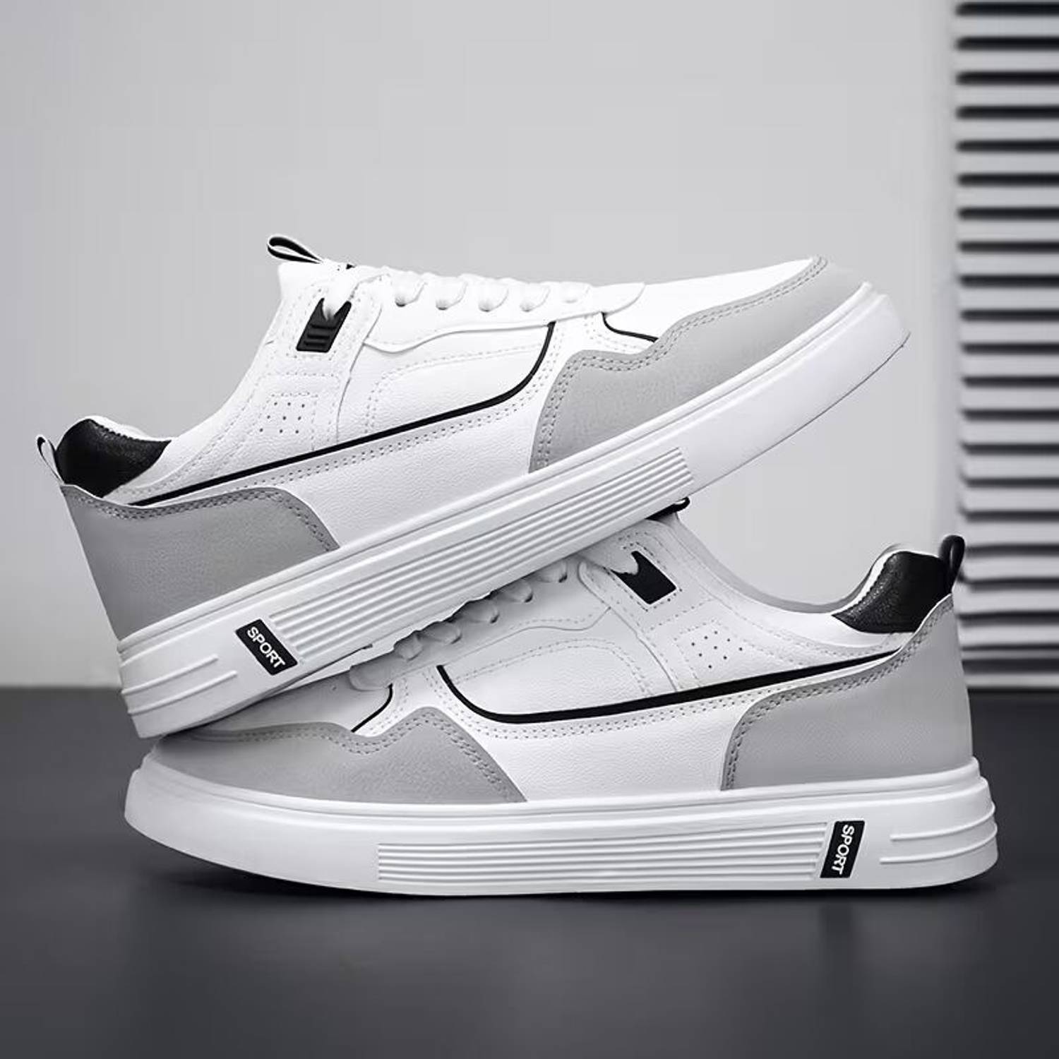 Echor ESMGOD White Men's Gym Shoes - Image 3
