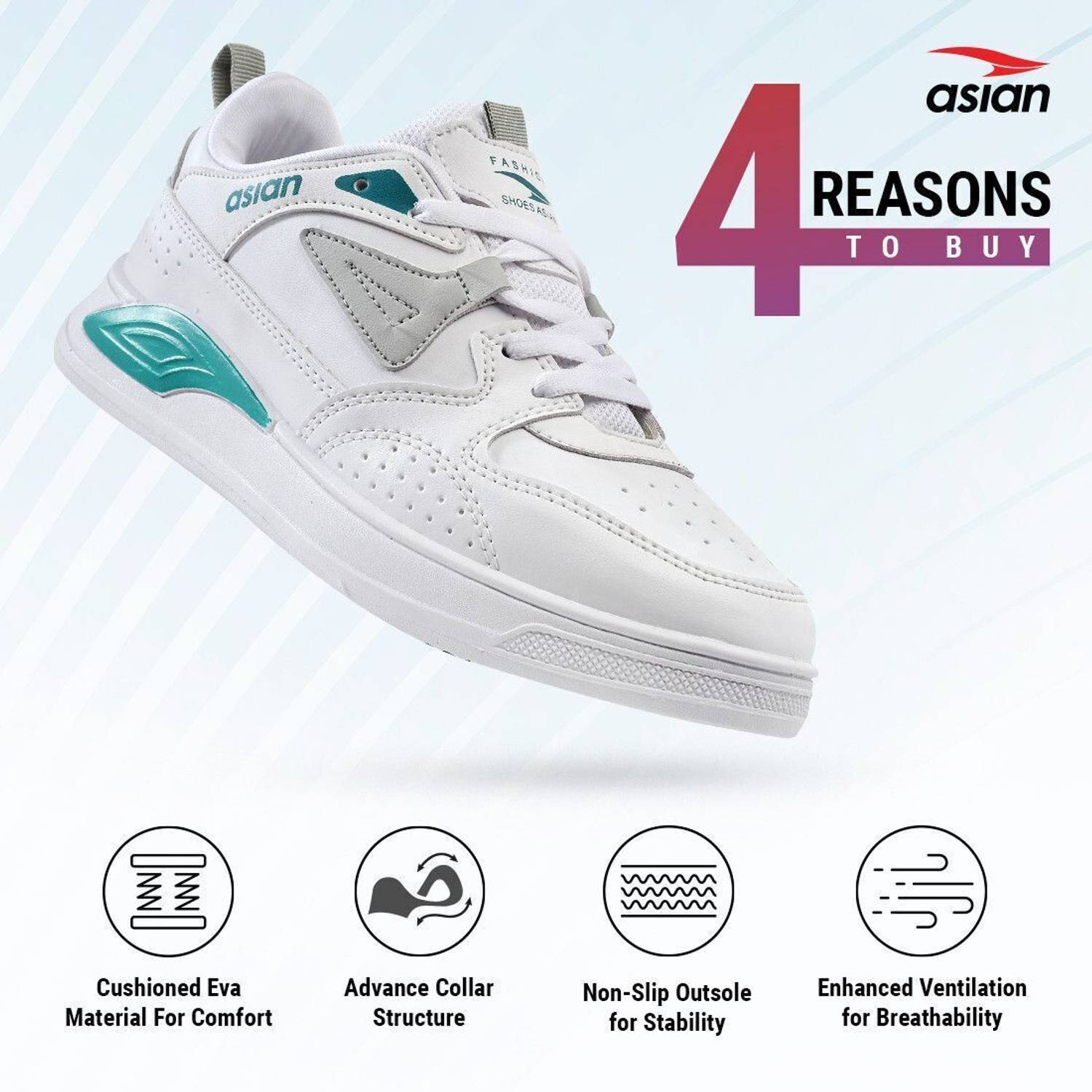 asian Moscow-01 White Chunky Sneakers - Image 4