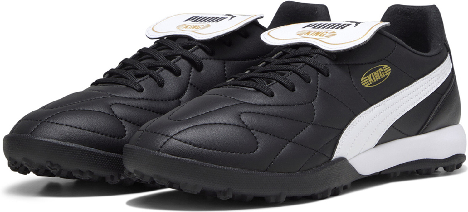 Image of PUMA KING TOP TT Football Shoes For Men (Black, 9)