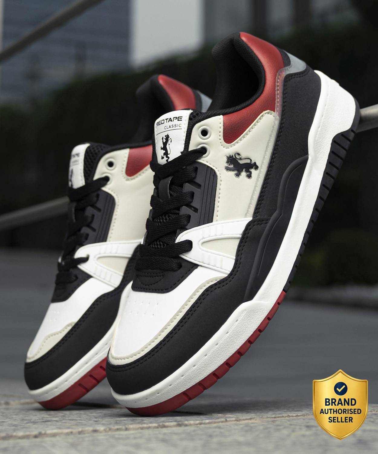 RED TAPE Men's Red Sneakers