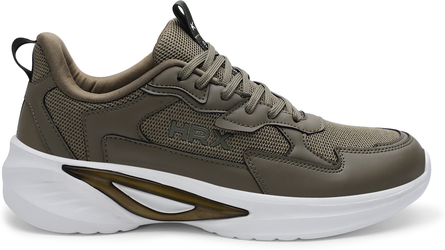 Image of HRX by Hrithik Roshan Running Shoes For Men (Green, 8)