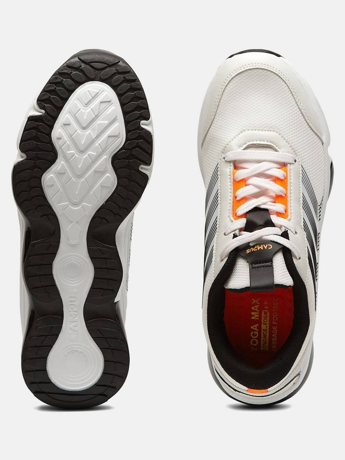 CAMPUS RAGE Men's Running Shoes White - Image 5