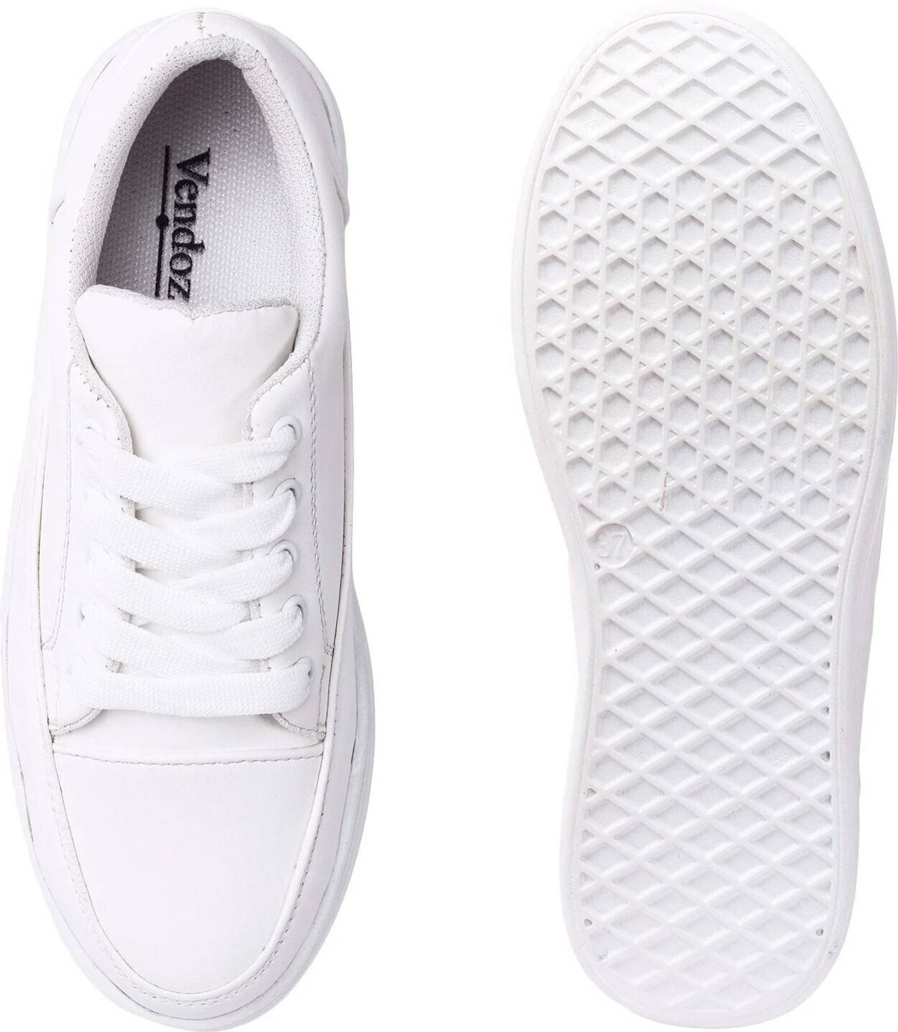 VENDOZ Women's Casual Stylish Sneakers (White) - Image 5