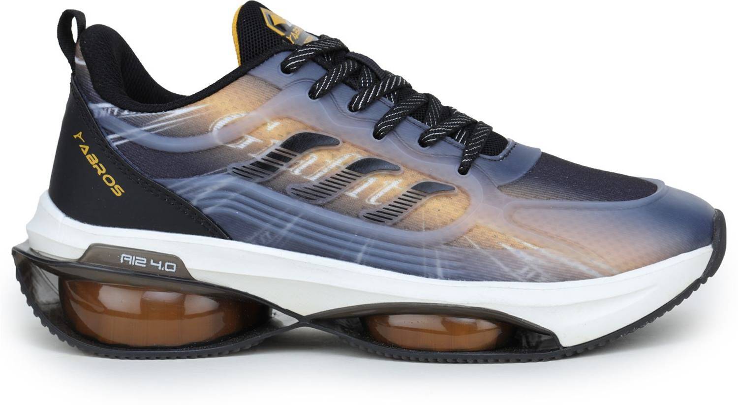 Abros HELIXX Black Running Shoes For Men - Image 5
