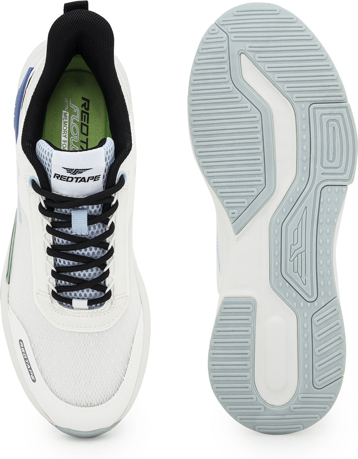 Image of RED TAPE Low Cut Athleisure Sports Shoes for Men in White Blue | Athleisure Sports Shoes Walking Shoes For Men