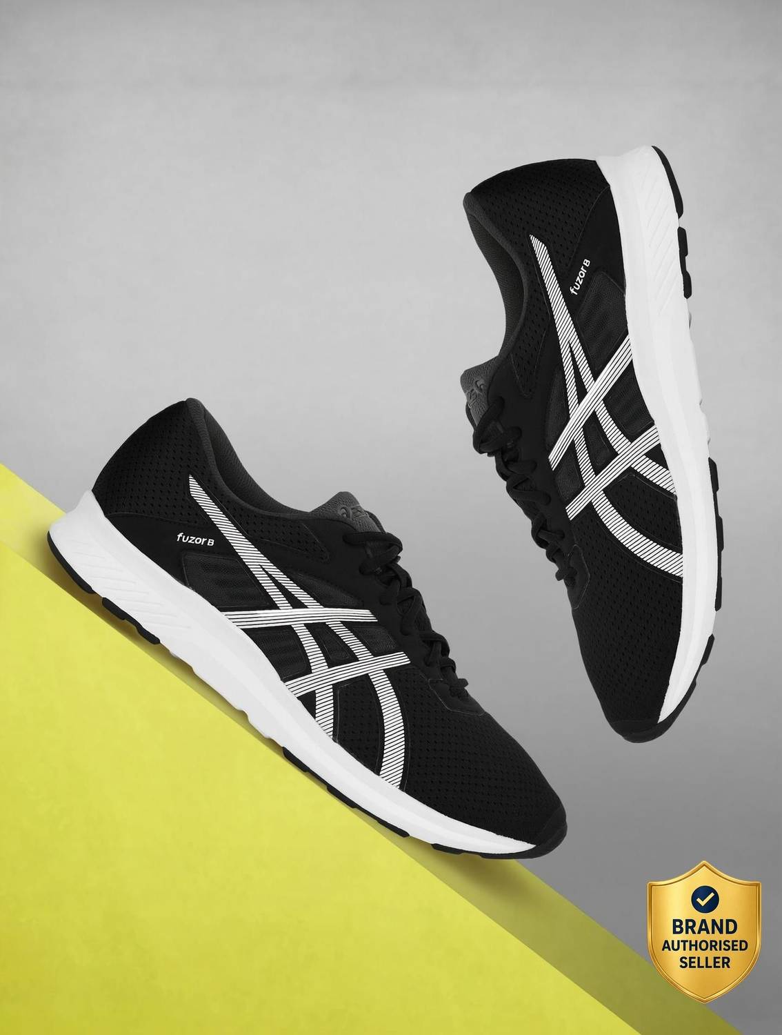 Asics Fuzor B Black Men's Running Shoes - Image 1