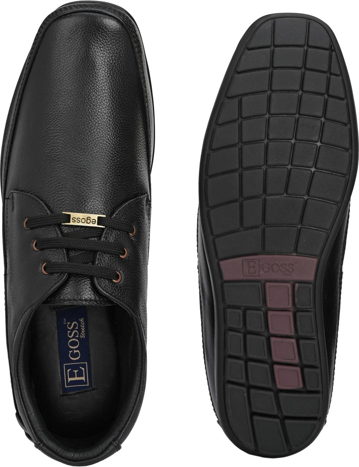 EGOSS Stretch Premium Genuine Leather Slip-On Shoes for Men - Image 5