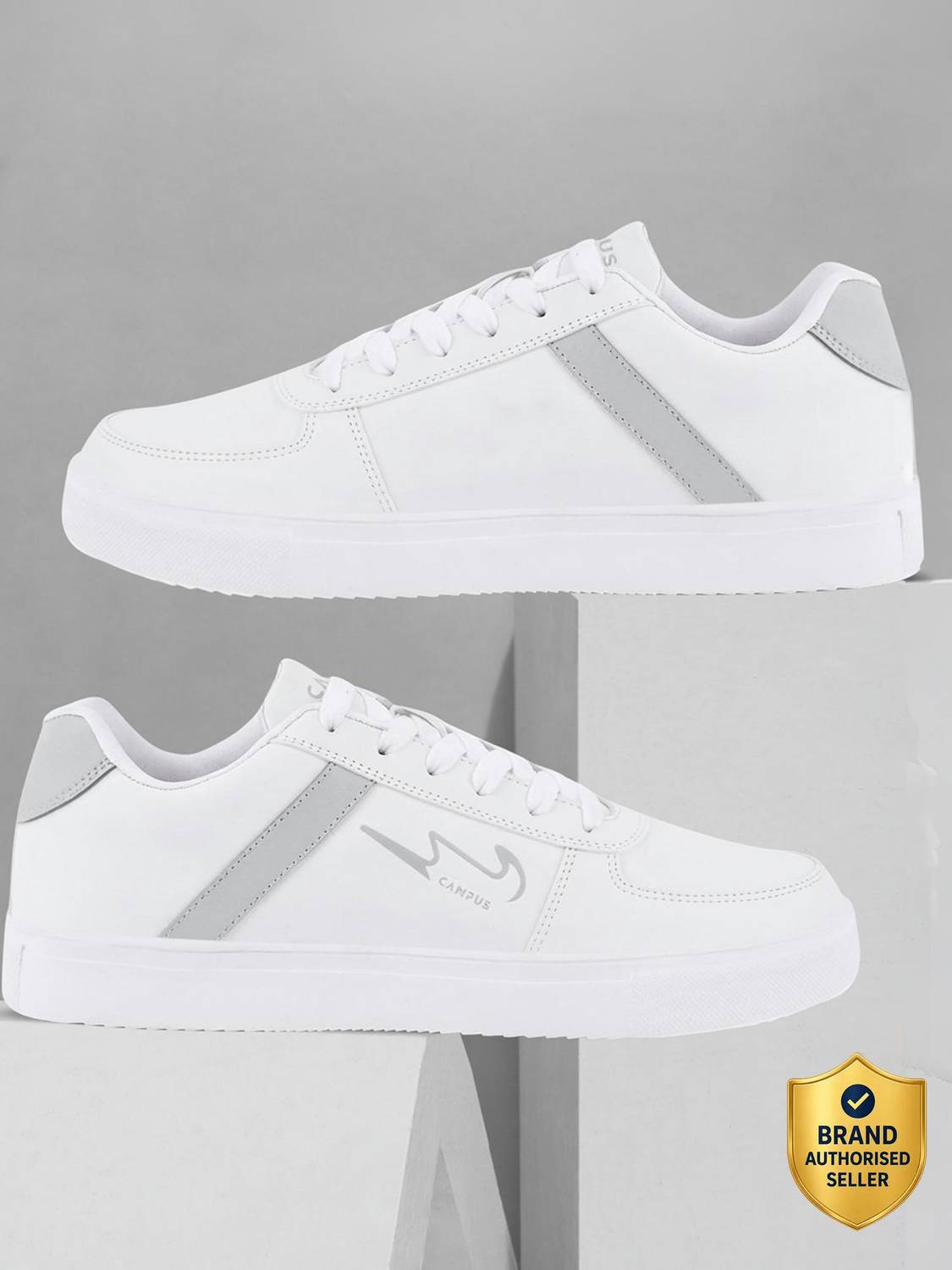 CAMPUS CAMP CLINT Men's White Sneakers - Image 1