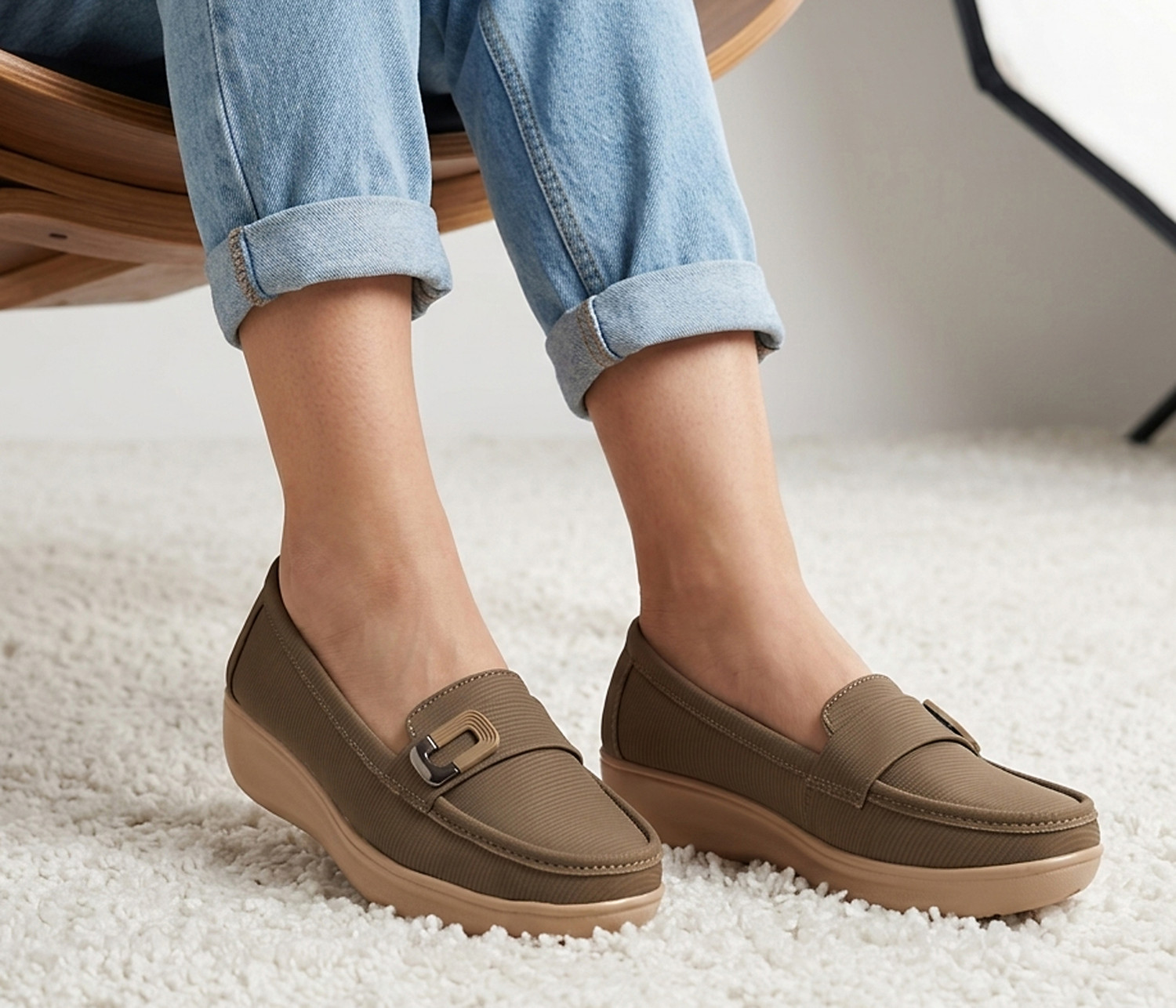 Image of KILLER Loafers For Women (Beige, 4)