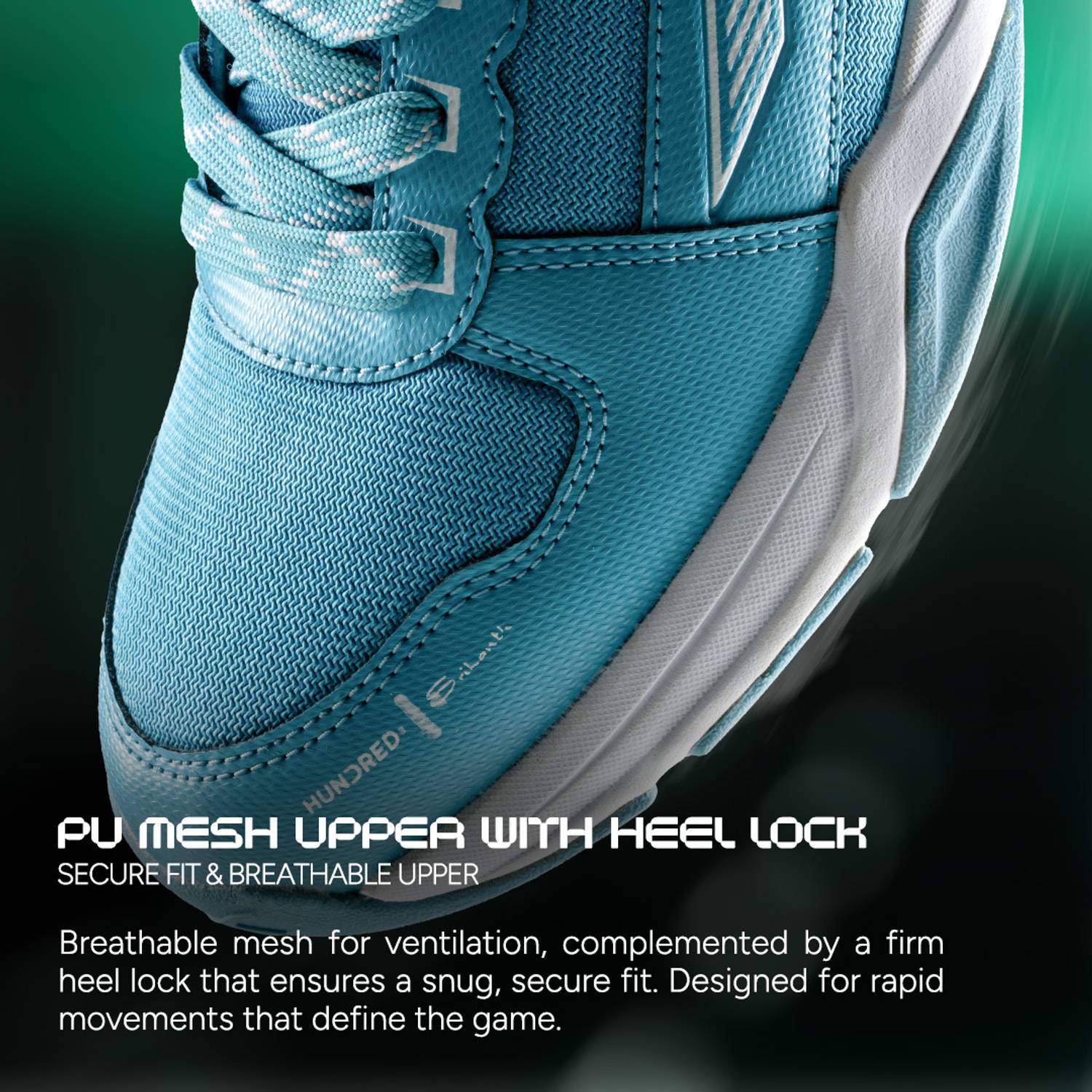 Hundred Quantum Badminton Shoes for Men Blue - Image 5