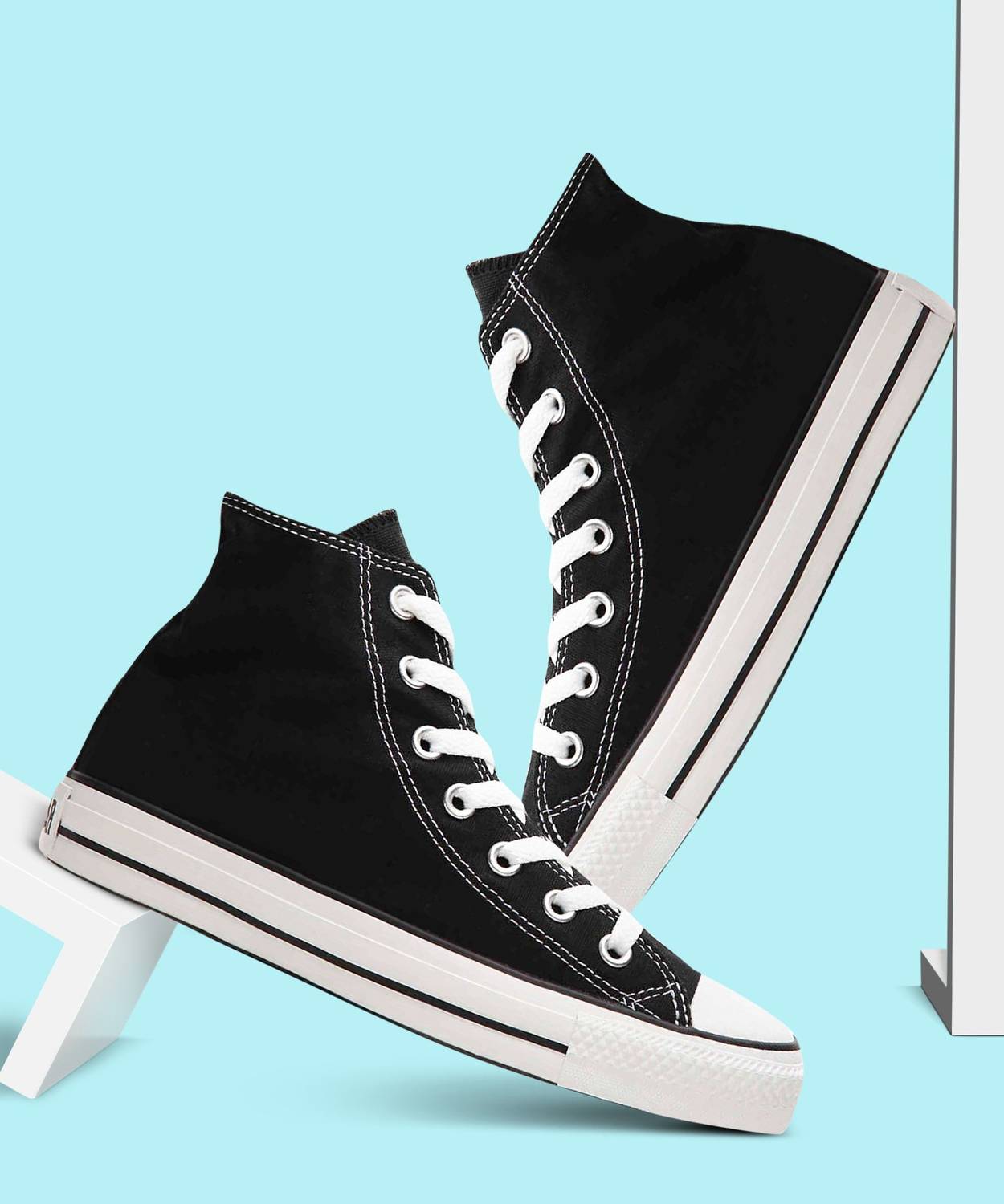 HOCKWOOD Sneakers High Tops For Men Black - Image 2