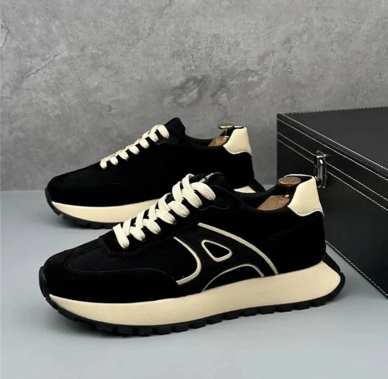 ayush&sons Unisex Black Sneakers - Image 2