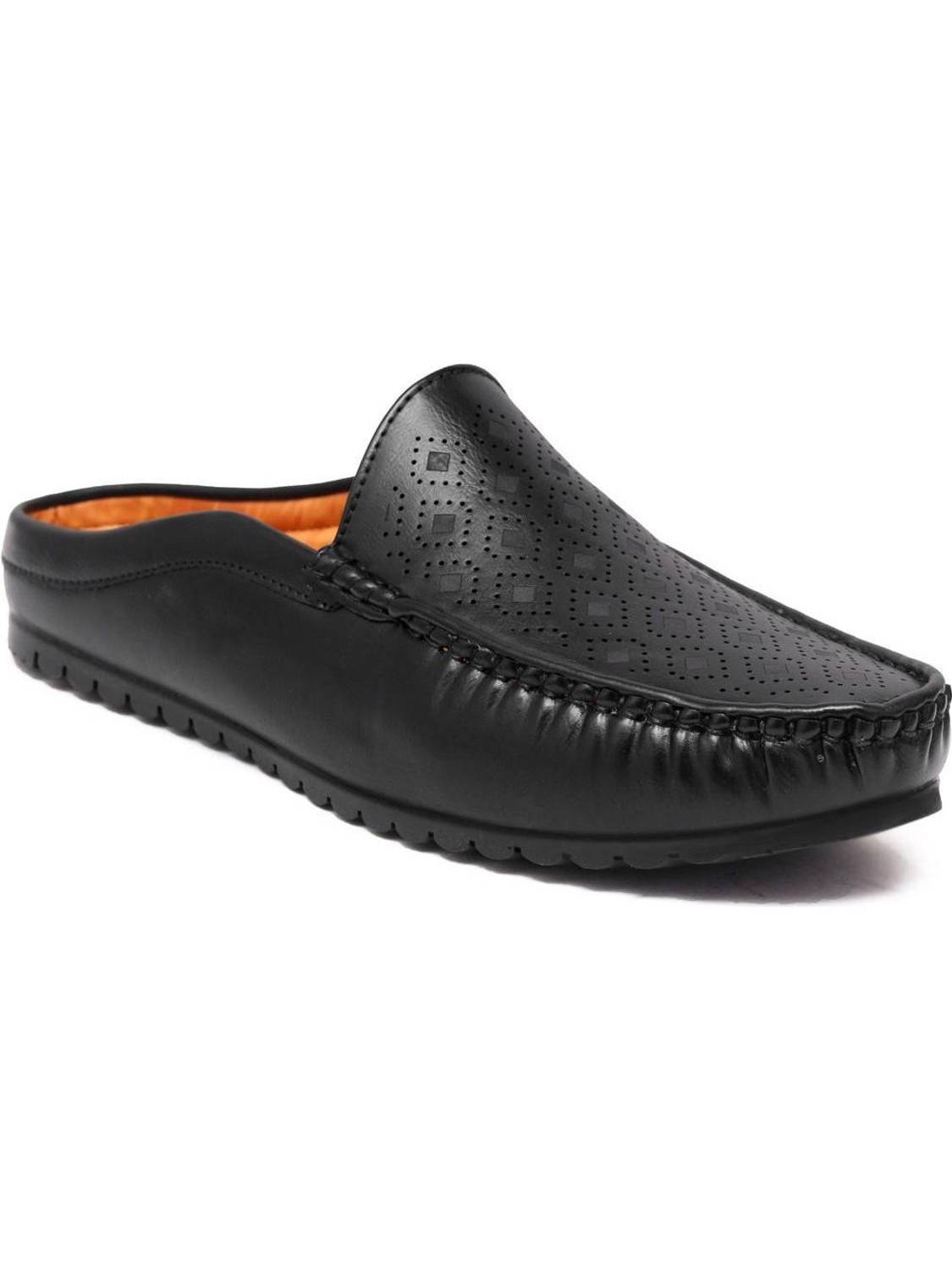 Aramish Back Open Half Loafers For Men