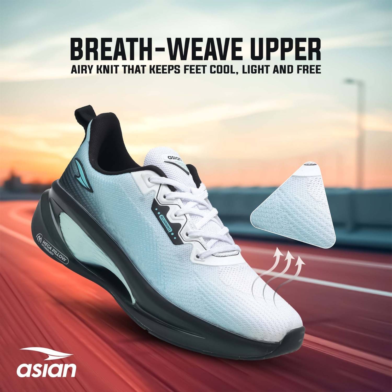 asian Navigator-01 Men's Running Shoes - Image 5