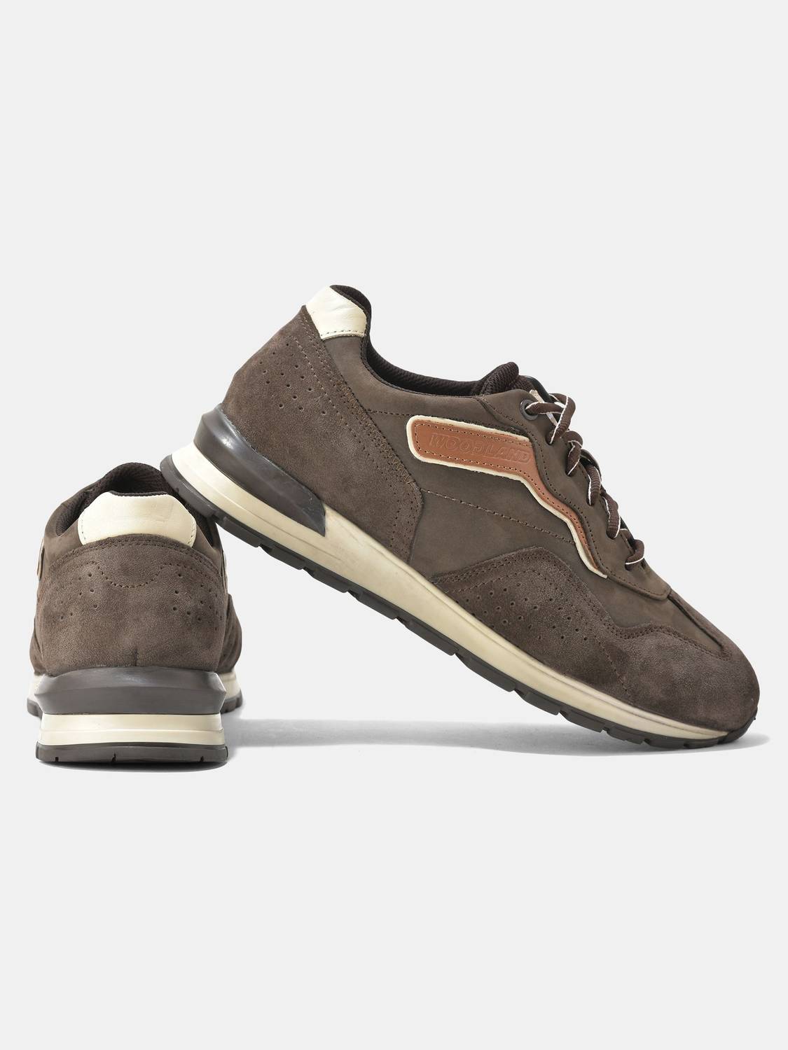 WOODLAND Men's Lace Up Casual Shoes - Image 4