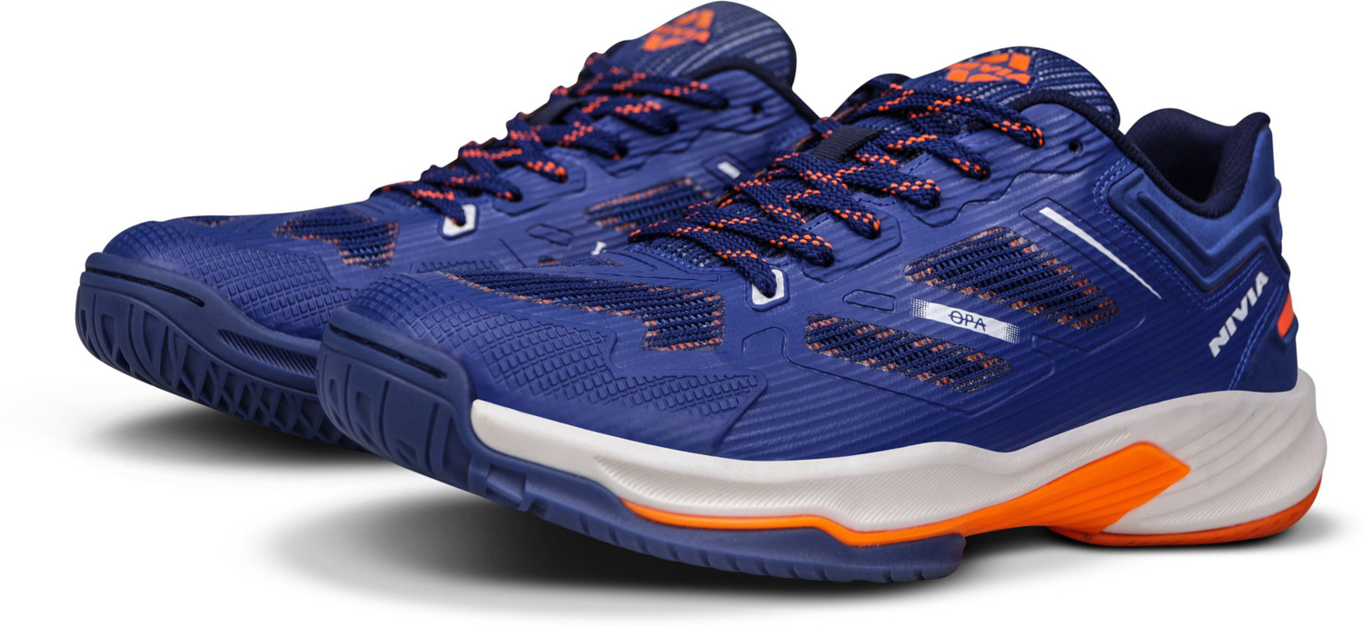 Image of NIVIA Mid Court, Flexipro Sole Technology, Dual Layer Cushioning, Tennis Shoes For Men