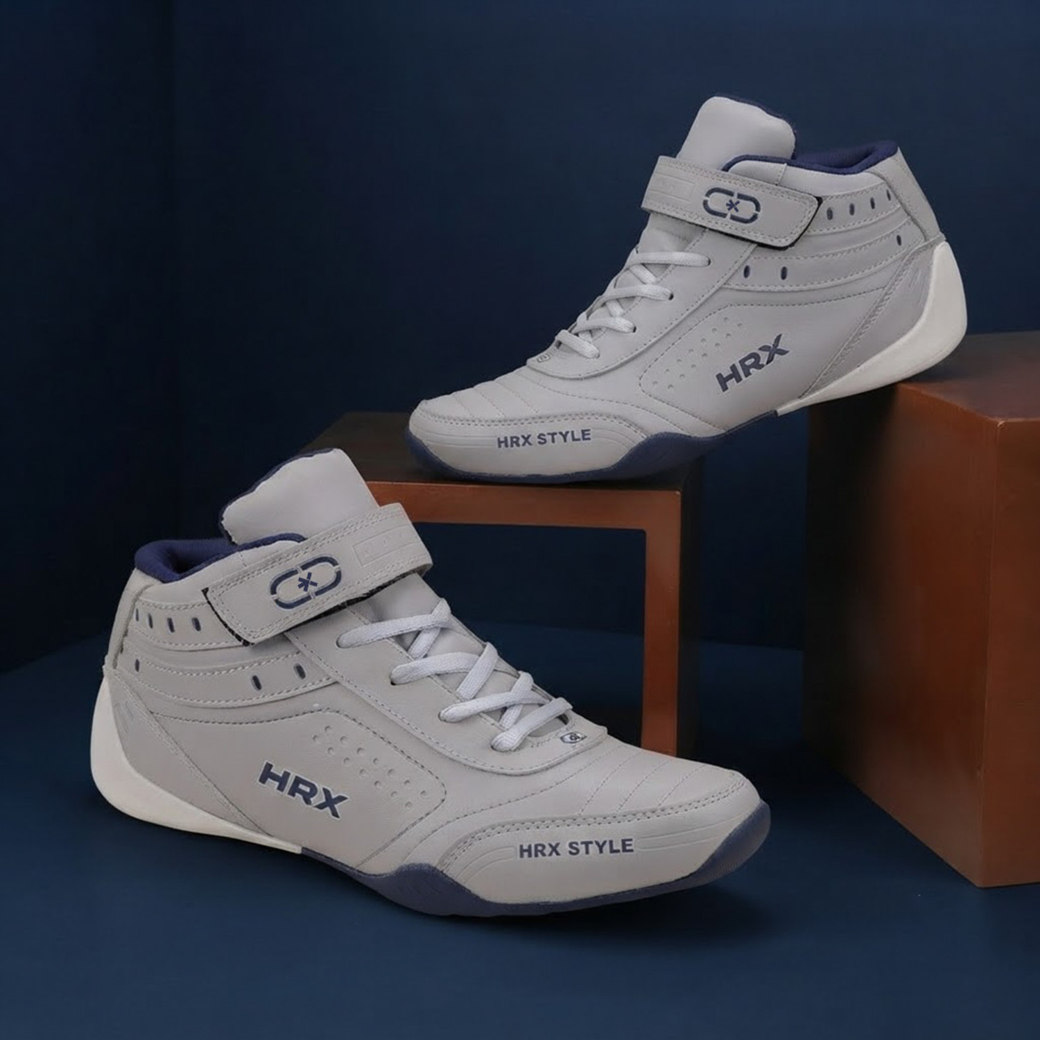 Image of HRX by Hrithik Roshan Running Shoes For Men (Grey, 7)