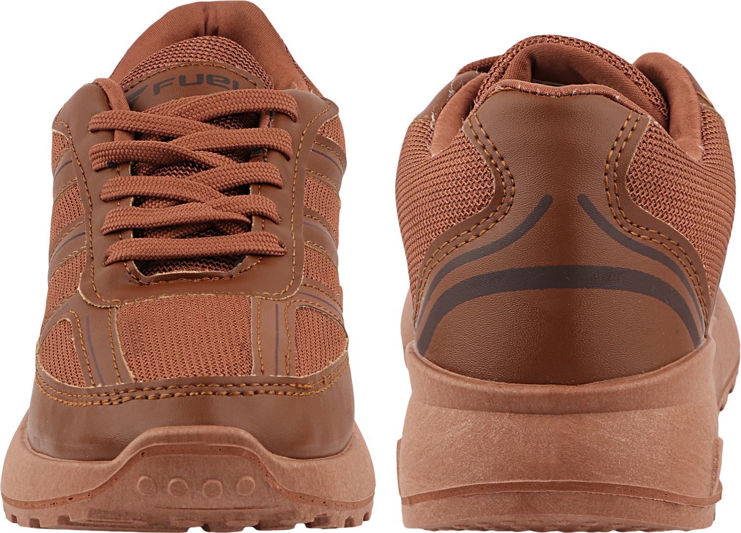 Image of Fuel Men's Lightweight Running Shoes - Breathable, Cushioned & Non-Slip Walking Shoes For Men (Brown, 10)
