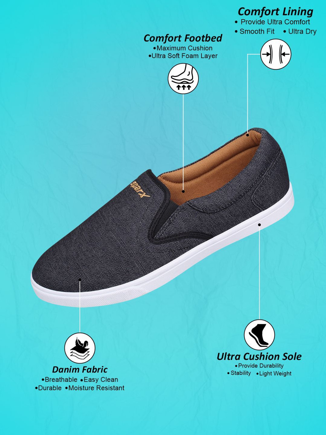 Image of Sparx SM 402 | Stylish, Comfortable | Slip On Sneakers For Men