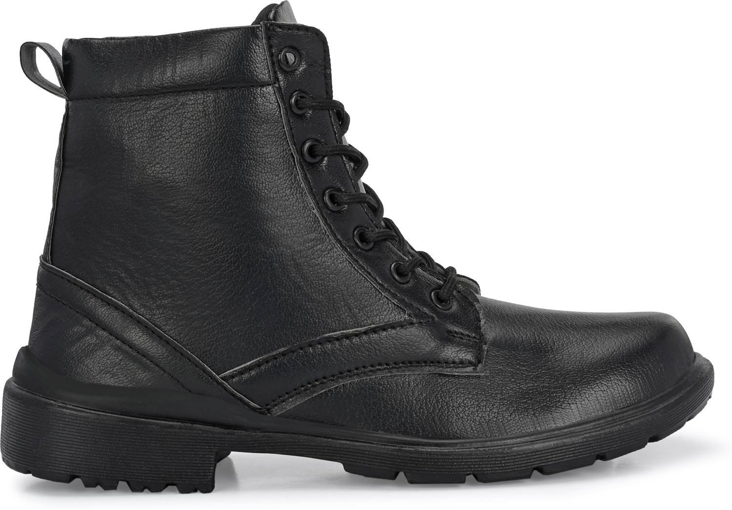Shoe Island Men's Brown Leatherette Zipper Boots - Image 3