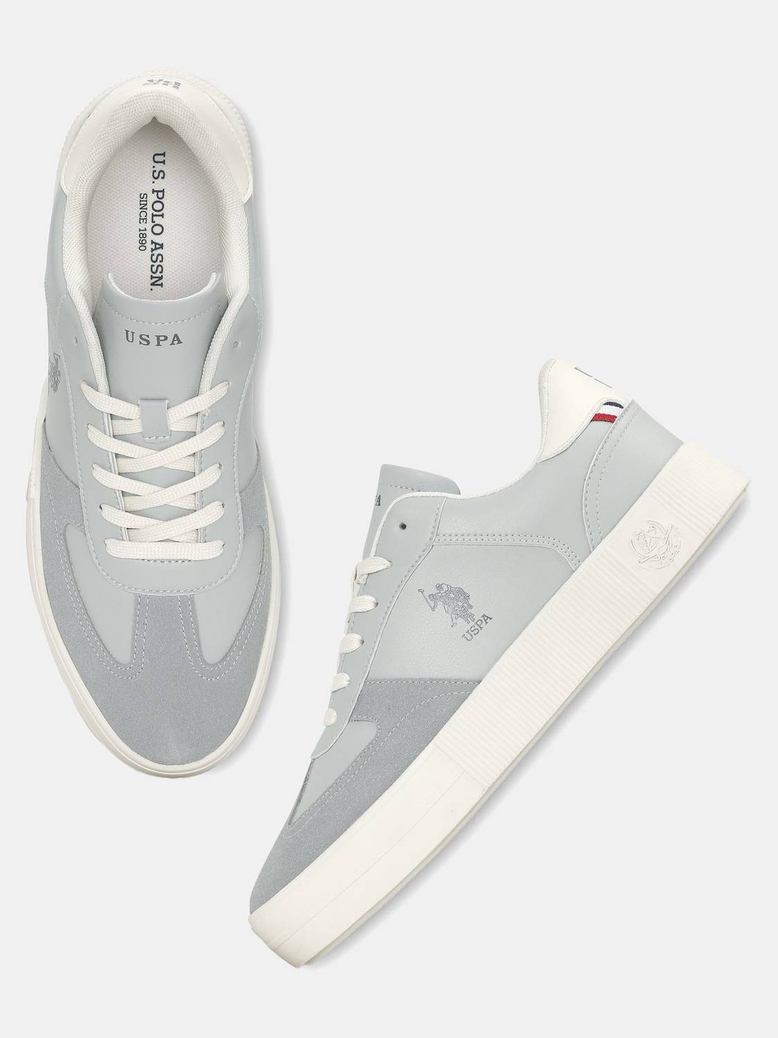 U.S. POLO ASSN. Men's Gray Sneakers - Image 1