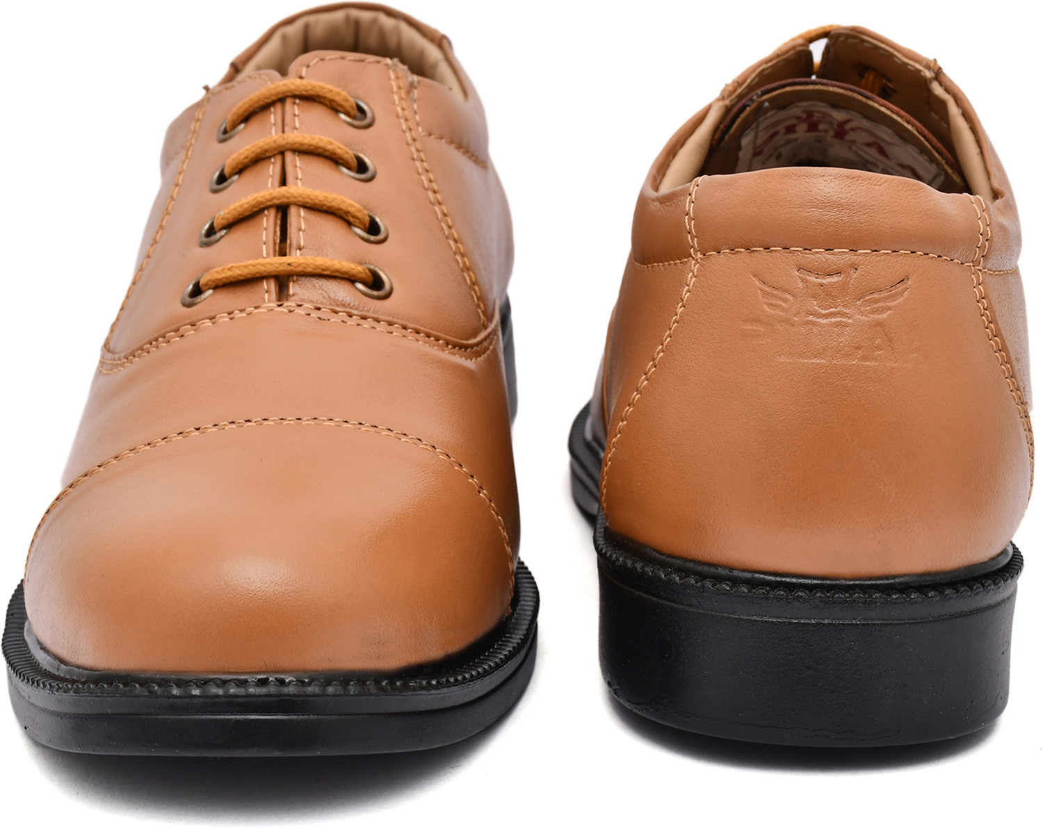 Image of PILLAA Men's Genuine Leather Lace Up Office Formal Oxford Shoes Lace Up For Men