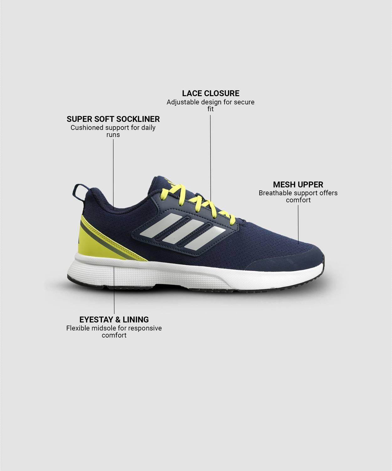 Adidas Stunicon M Blue Running Shoes For Men - Image 2