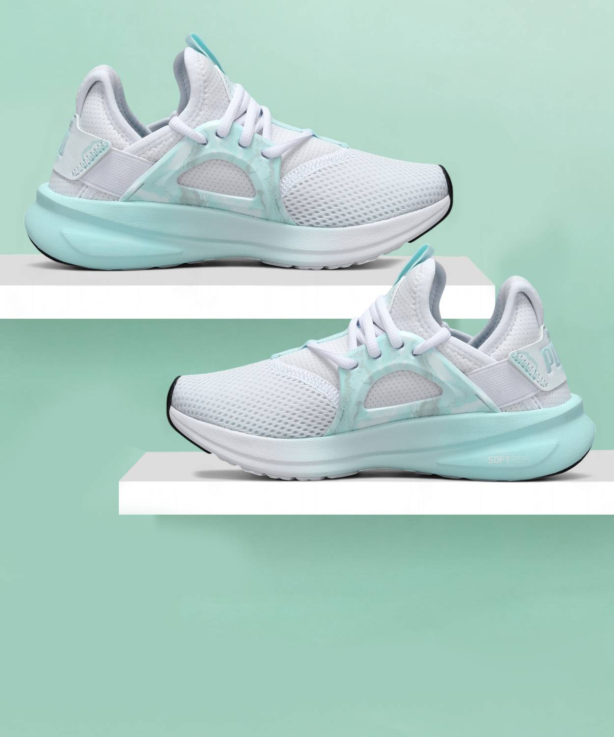 PUMA Softride Enzo Evo Geode Glow Wns Running Shoes For Women (Wh