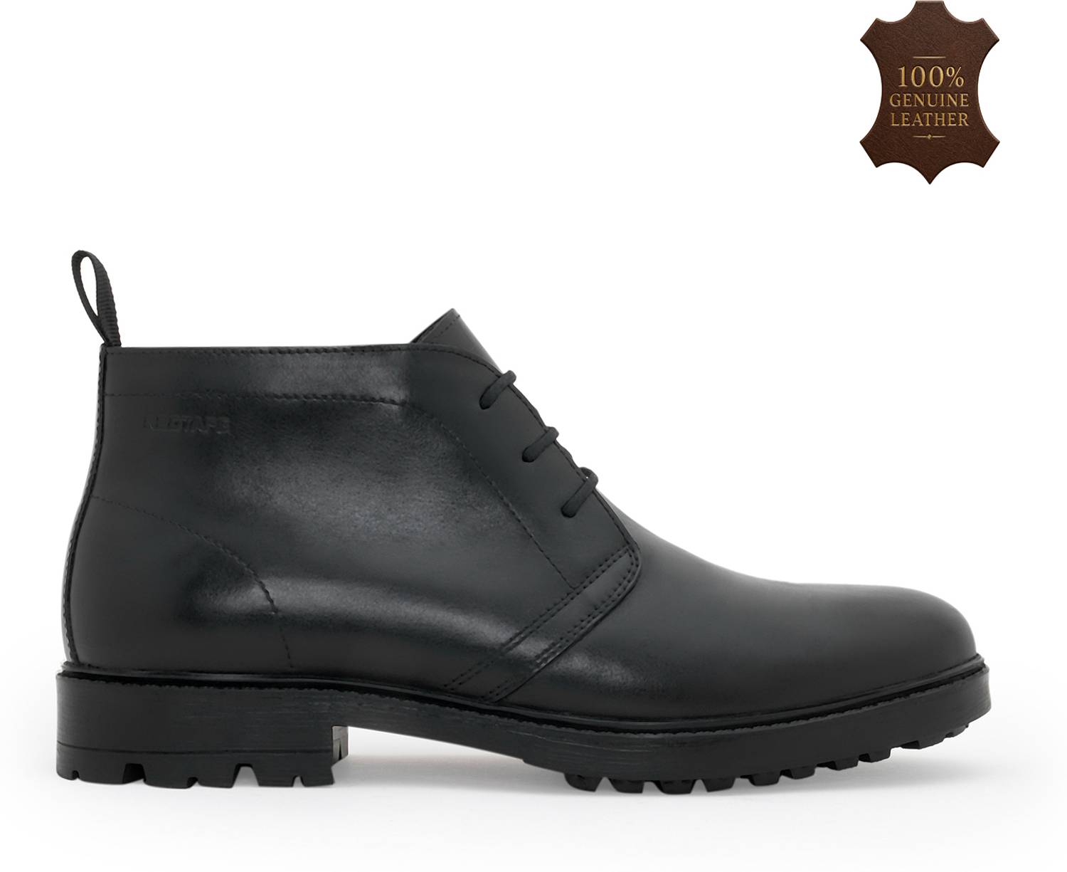 RED TAPE Genuine Leather Chukka Boots Red - Image 2