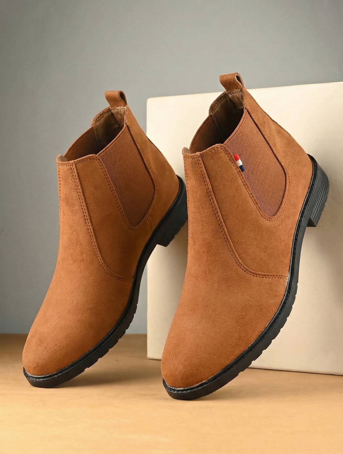 Next Fashion Synthetic Leather Chelsea Boots - Image 1
