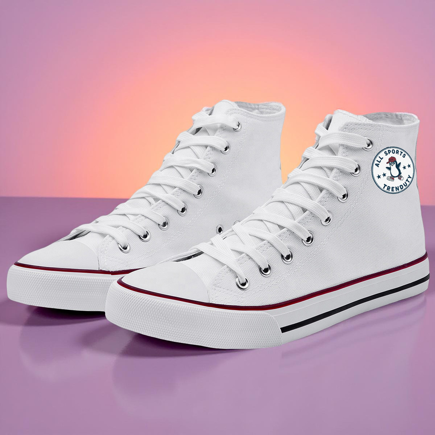 Image of TRENDUTY Canvas High top Shoes Sneakers for Women High Tops For Women