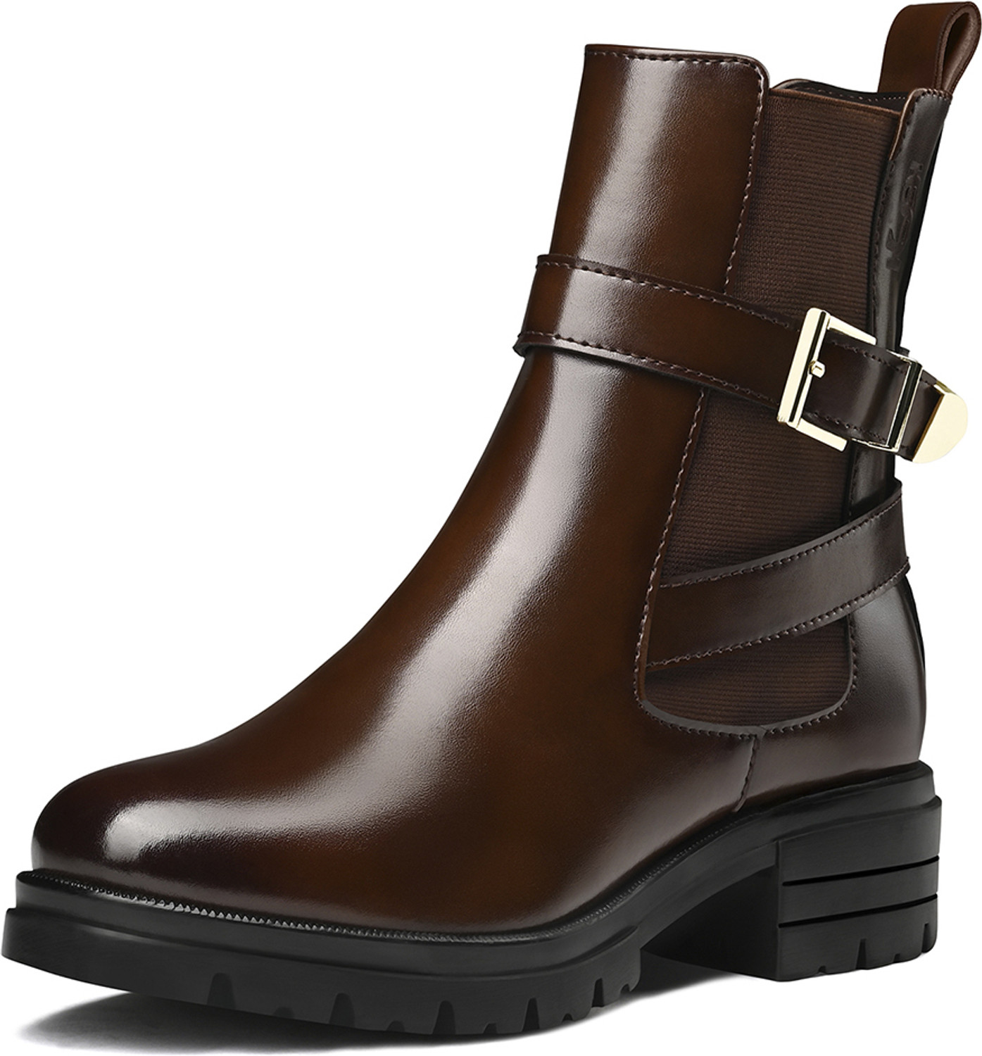 Image of LOUIS STITCH Espresso Brown High-Ankle Slip-On Long Boots for women, LSLD-CLBT-LBB Boots For Women (Brown, 6)